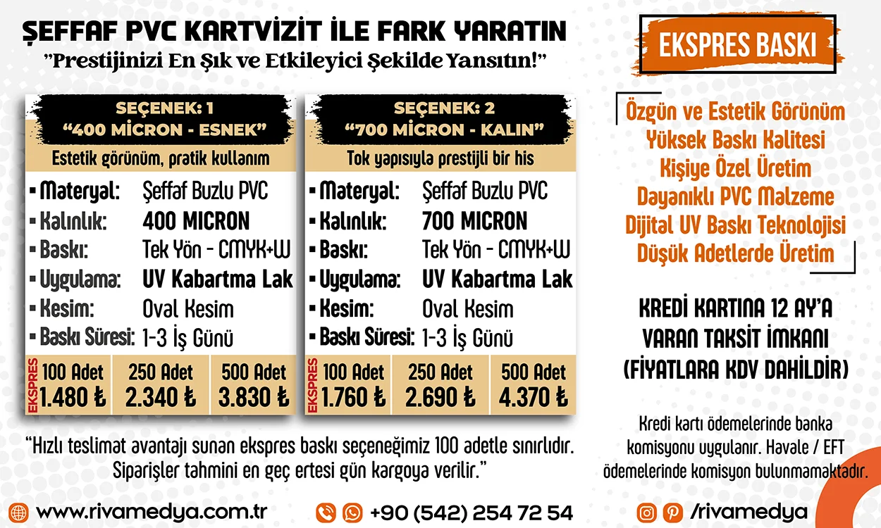 Şeffaf Kartvizit ile Prestijinizi en şık ve etkileyici şekilde yansıtın Şeffaf Kartvizit ile Prestijinizi en şık ve etkileyici şekilde yansıtın