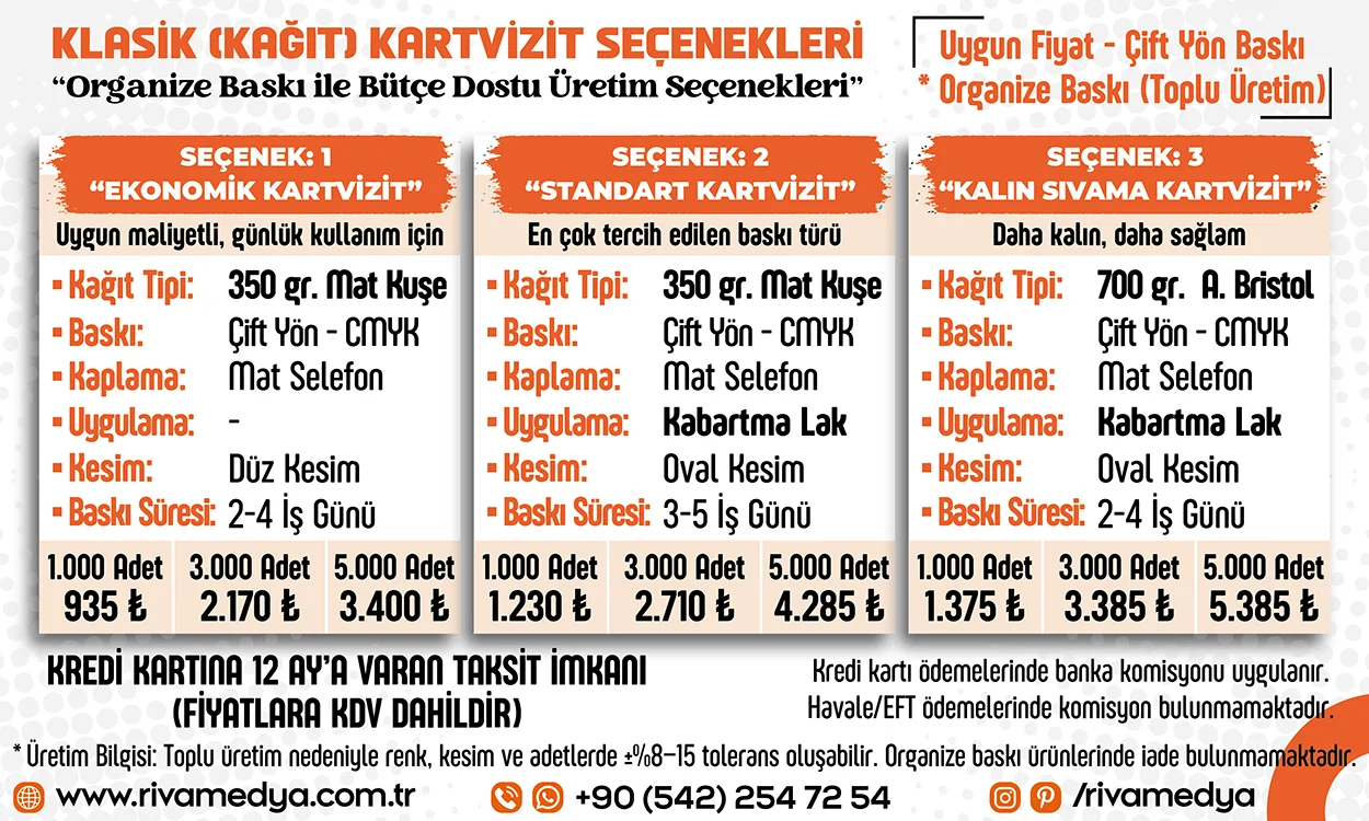 Organize baskı ile bütçe dostu Kartvizit üretim seçenekleri Organize baskı ile bütçe dostu Kartvizit üretim seçenekleri